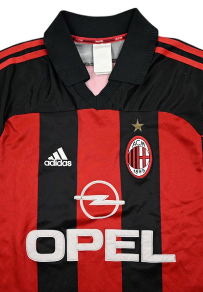 Maillot AC Milan Domicile 2000-02 Adidas vintage Opel