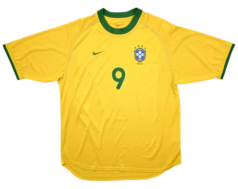 Maillot Brésil Domicile Nike 2000-02 Ronaldo vintage 9/10