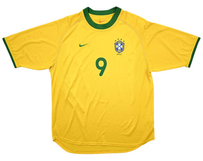 Maillot Brésil Domicile Nike 2000-02 Ronaldo vintage 9/10