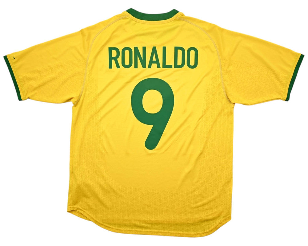 Maillot Brésil Domicile Nike 2000-02 Ronaldo vintage 9/10