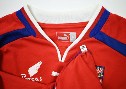 Maillot République Tchèque Domicile Puma 2000-02 Novotný vintage