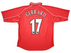 Maillot Liverpool 2000-02 Reebok Domicile Gerrard vintage L