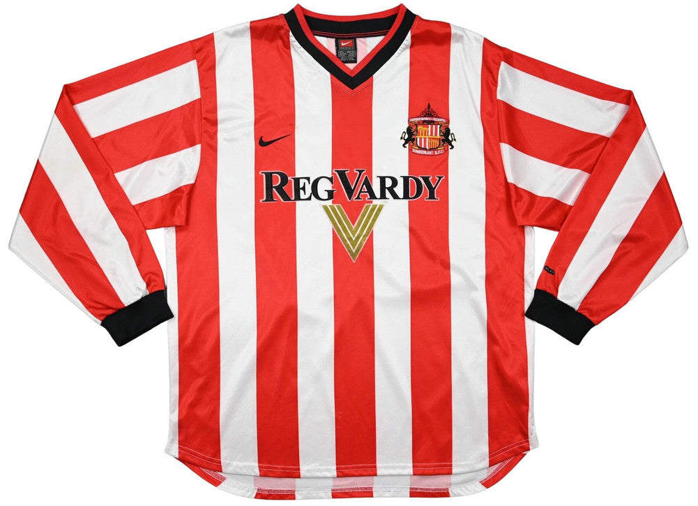 Maillot Sunderland Domicile Nike 2000-02 Vintage Manches Longues