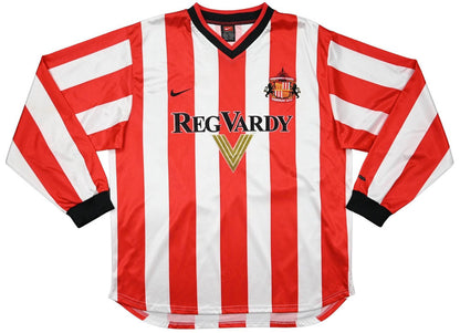 Maillot Sunderland Domicile Nike 2000-02 Vintage Manches Longues