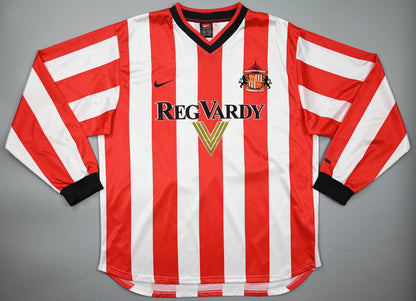 Maillot Sunderland Domicile Nike 2000-02 Vintage Manches Longues