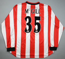 Maillot Sunderland Domicile Nike 2000-02 Vintage Manches Longues