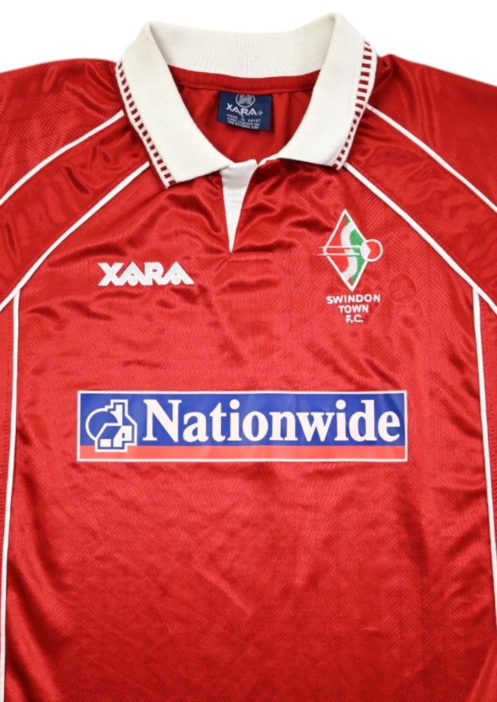 Maillot Swindon Town 2000-02 Domicile Xara Nationwide vintage