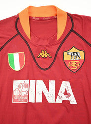 Maillot AS Roma 2001-02 Kappa Montella vintage collector XL