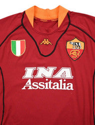 Maillot AS Roma Domicile Kappa 2001-02 Vintage INA
