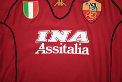 Maillot AS Roma Domicile Kappa 2001-02 Vintage INA