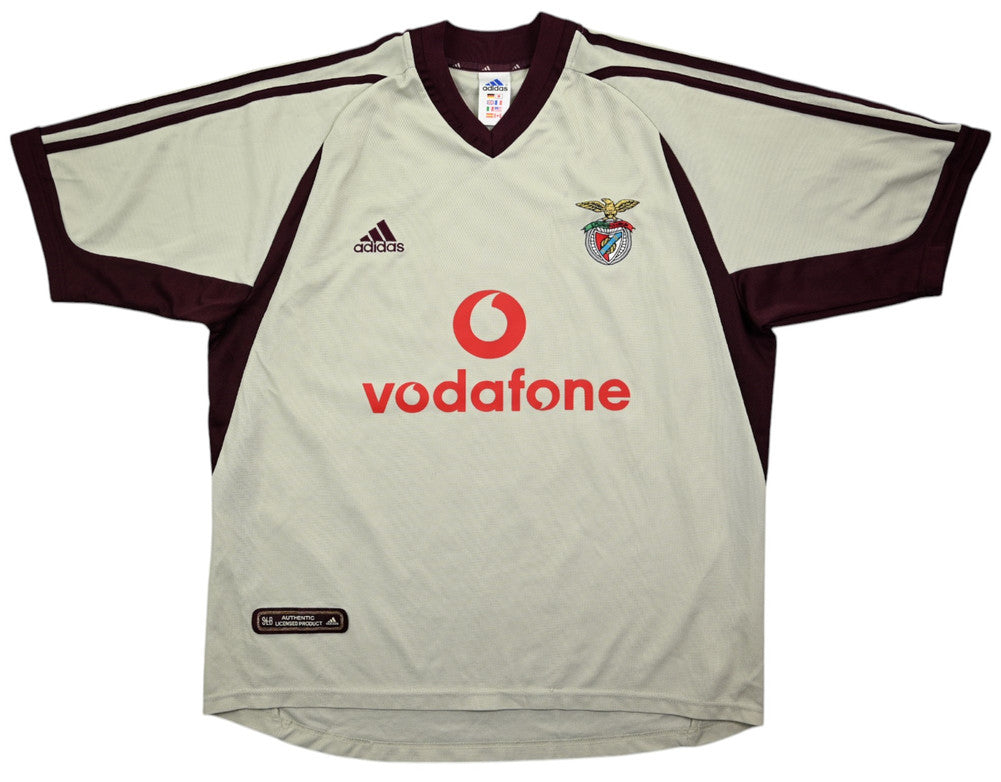 Maillot Extérieur Benfica 2001-02 Adidas Vodafone Vintage L