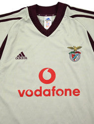 Maillot Extérieur Benfica 2001-02 Adidas Vodafone Vintage L