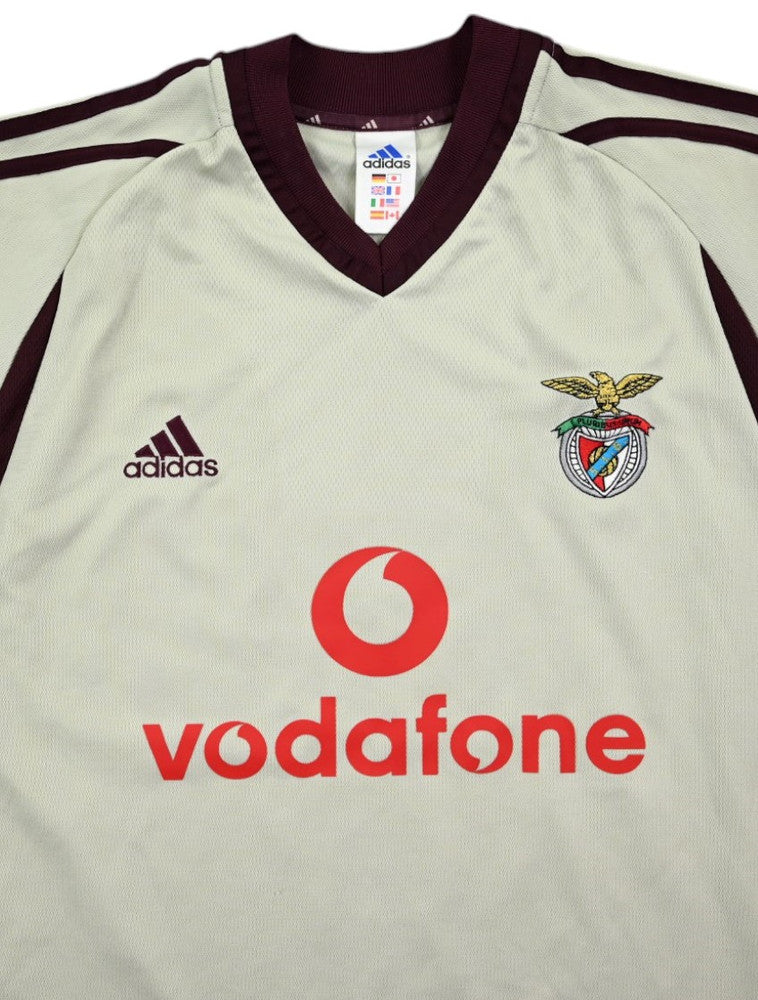 Maillot Extérieur Benfica 2001-02 Adidas Vodafone Vintage L