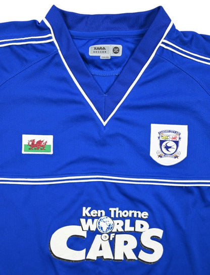 Maillot Cardiff City Domicile 2001-02 Xara Vintage | 9/10
