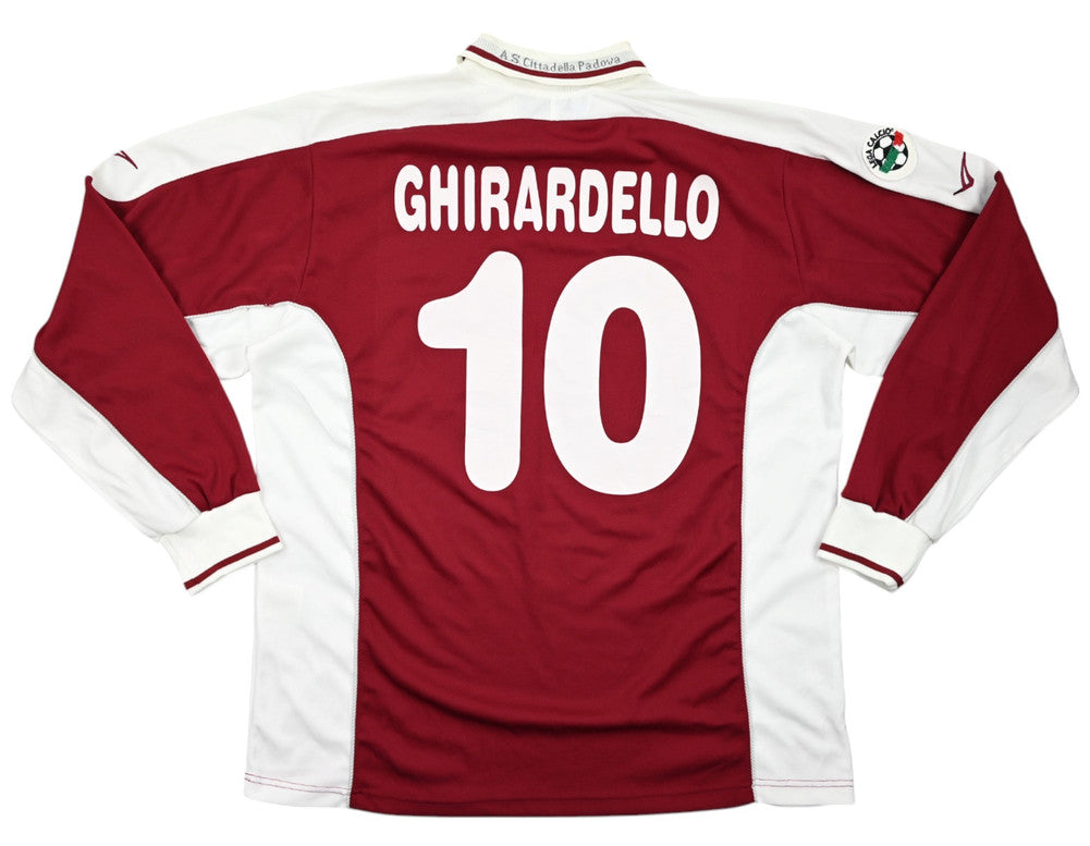 Maillot Cittadella 2001-02 Legea Match Issue Manches Longues