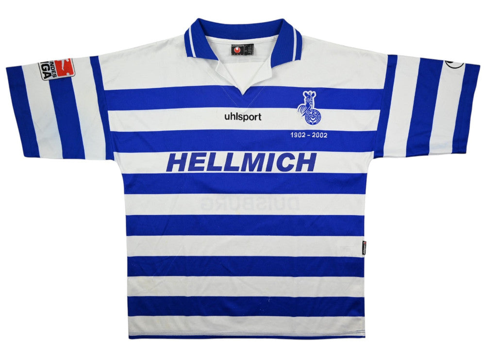 Maillot MSV Duisburg 2001-02 Uhlsport Domicile Vintage STEFFEN