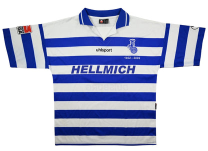 Maillot MSV Duisburg 2001-02 Uhlsport Domicile Vintage STEFFEN