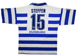 Maillot MSV Duisburg 2001-02 Uhlsport Domicile Vintage STEFFEN