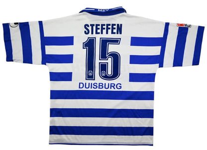 Maillot MSV Duisburg 2001-02 Uhlsport Domicile Vintage STEFFEN
