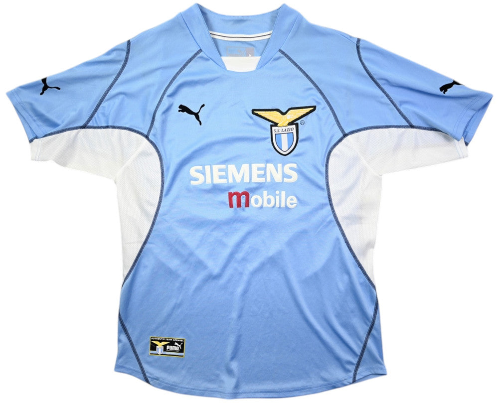 Maillot Lazio Domicile 2001-02 Puma Siemens Mobile vintage