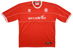 Maillot Middlesbrough 2001-02 Domicile Errea BTCELLNET vintage XXL