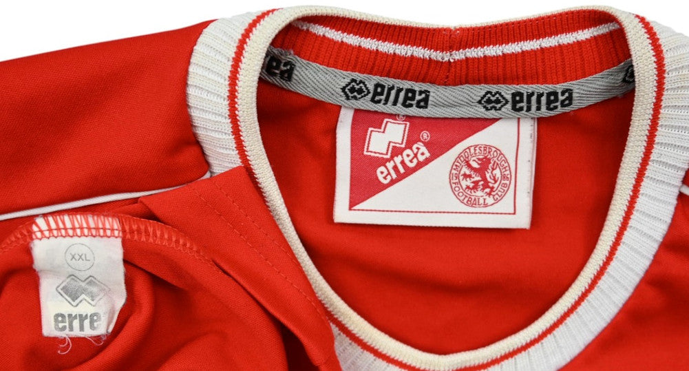 Maillot Middlesbrough 2001-02 Domicile Errea BTCELLNET vintage XXL