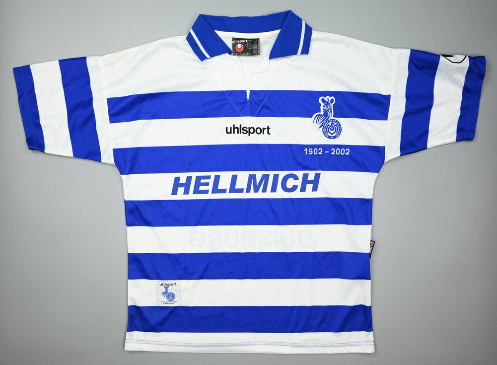 Maillot MSV Duisburg 2001-02 Domicile Uhlsport vintage S
