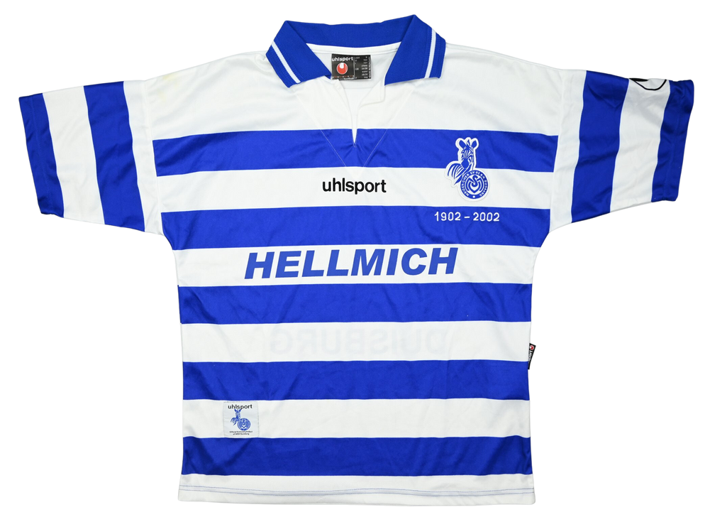 Maillot MSV Duisburg 2001-02 Domicile Uhlsport vintage S