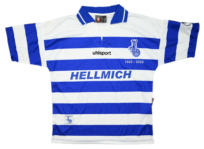 Maillot MSV Duisburg 2001-02 Domicile Uhlsport vintage S