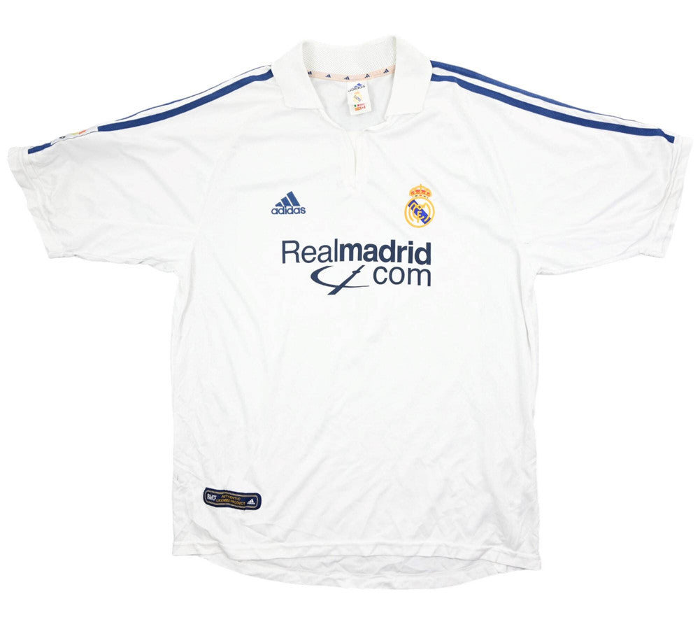 Maillot Real Madrid 2001-02 Adidas Raúl Domicile Vintage L