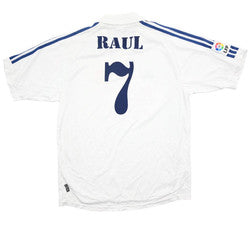 Maillot Real Madrid 2001-02 Adidas Raúl Domicile Vintage L