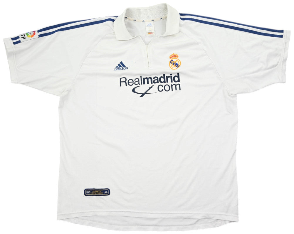 Maillot Real Madrid Domicile 2001-02 Adidas Vintage XXL