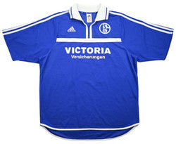 Maillot Schalke 04 2001-02 Adidas Asamoah Domicile Vintage