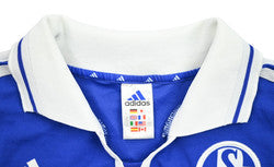 Maillot Schalke 04 2001-02 Adidas Asamoah Domicile Vintage