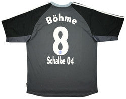 Maillot Extérieur Schalke 04 2001-02 Adidas Böhme Vintage