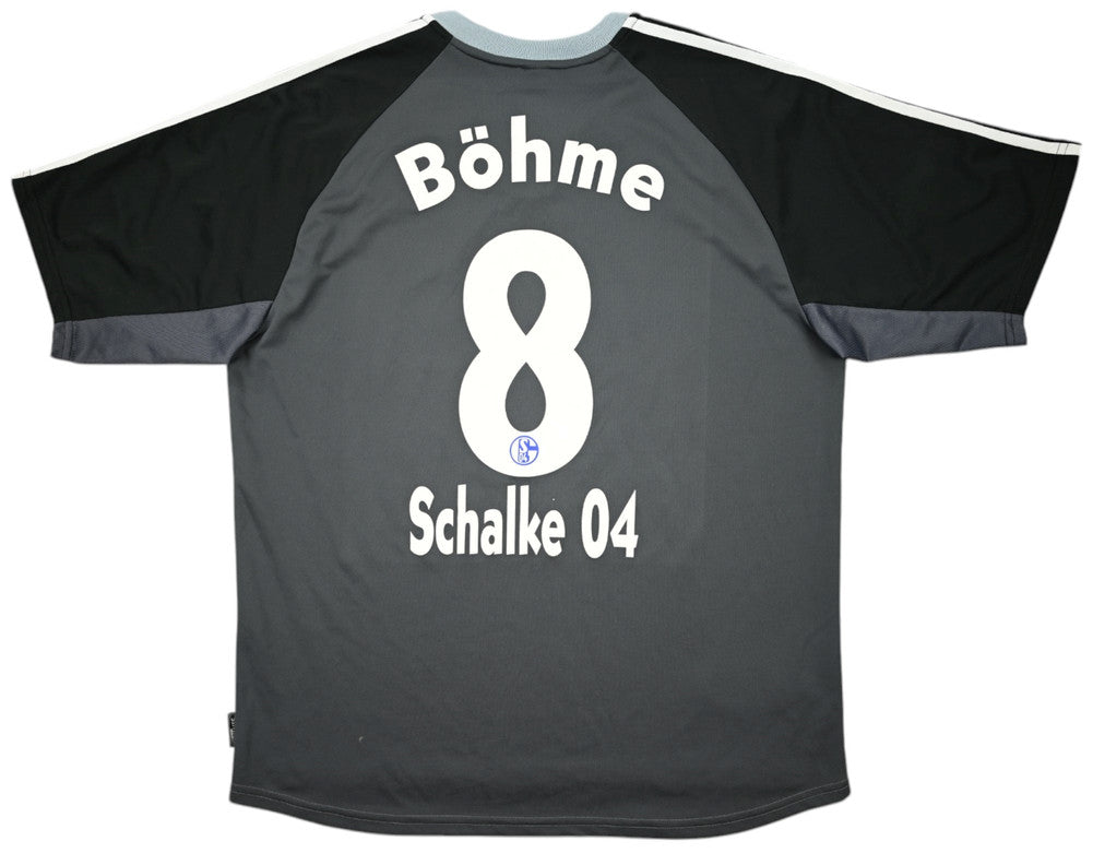 Maillot Extérieur Schalke 04 2001-02 Adidas Böhme Vintage