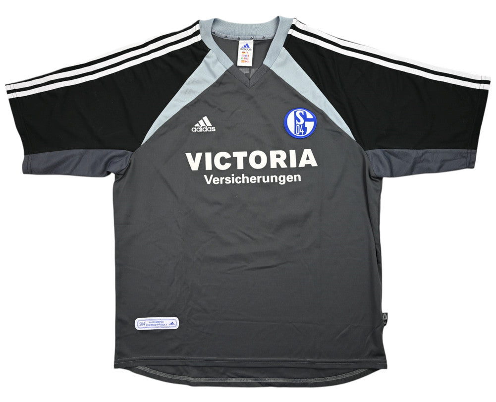 Maillot Schalke 04 Extérieur 2001-02 Adidas Vintage - 9/10
