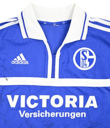 Maillot Schalke 04 Domicile Adidas 2001-02 Vintage Signé