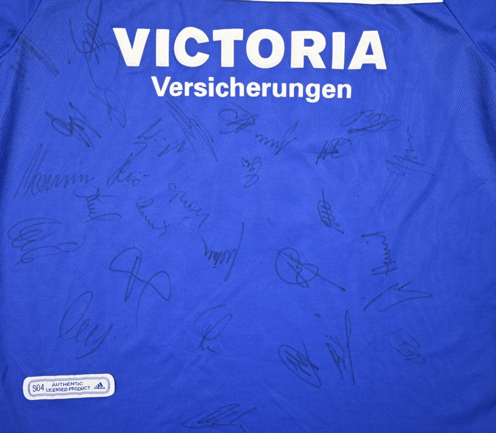 Maillot Schalke 04 Domicile Adidas 2001-02 Vintage Signé
