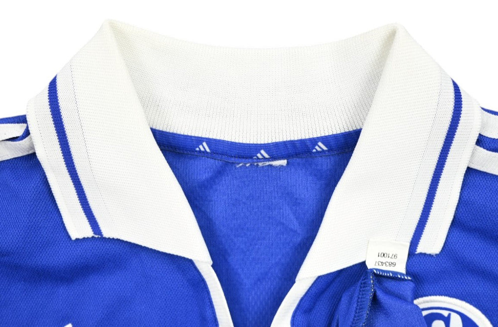 Maillot Schalke 04 Domicile Adidas 2001-02 Vintage Signé