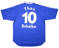 Maillot Schalke 04 Domicile Adidas 2001-02 Vintage Signé