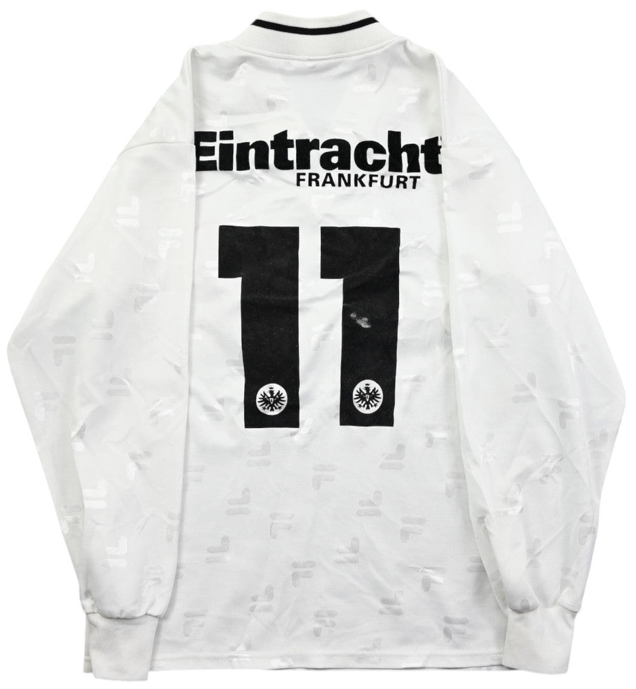 Maillot Eintracht Frankfurt Domicile Fila 2001-03 vintage L Boys