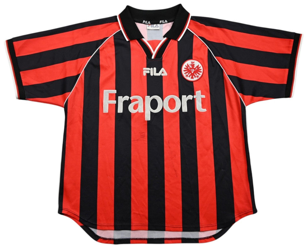 Maillot Eintracht Frankfurt Domicile Fila 2001-03 vintage Fraport