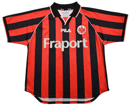 Maillot Eintracht Frankfurt Domicile Fila 2001-03 vintage Fraport