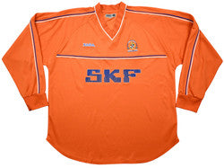 Maillot Luton Town 2001-03 Xara Domicile Manches Longues XL