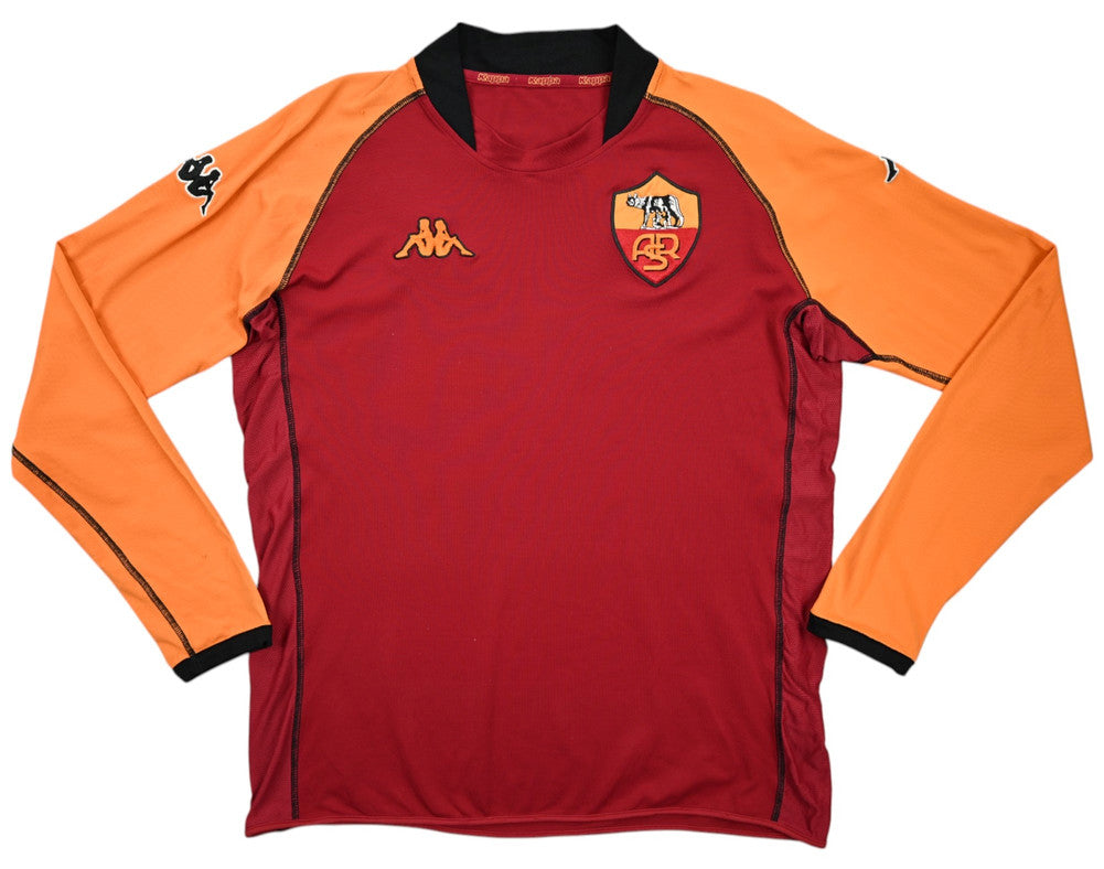Maillot AS Roma Domicile 2002-03 Kappa Manches Longues Vintage