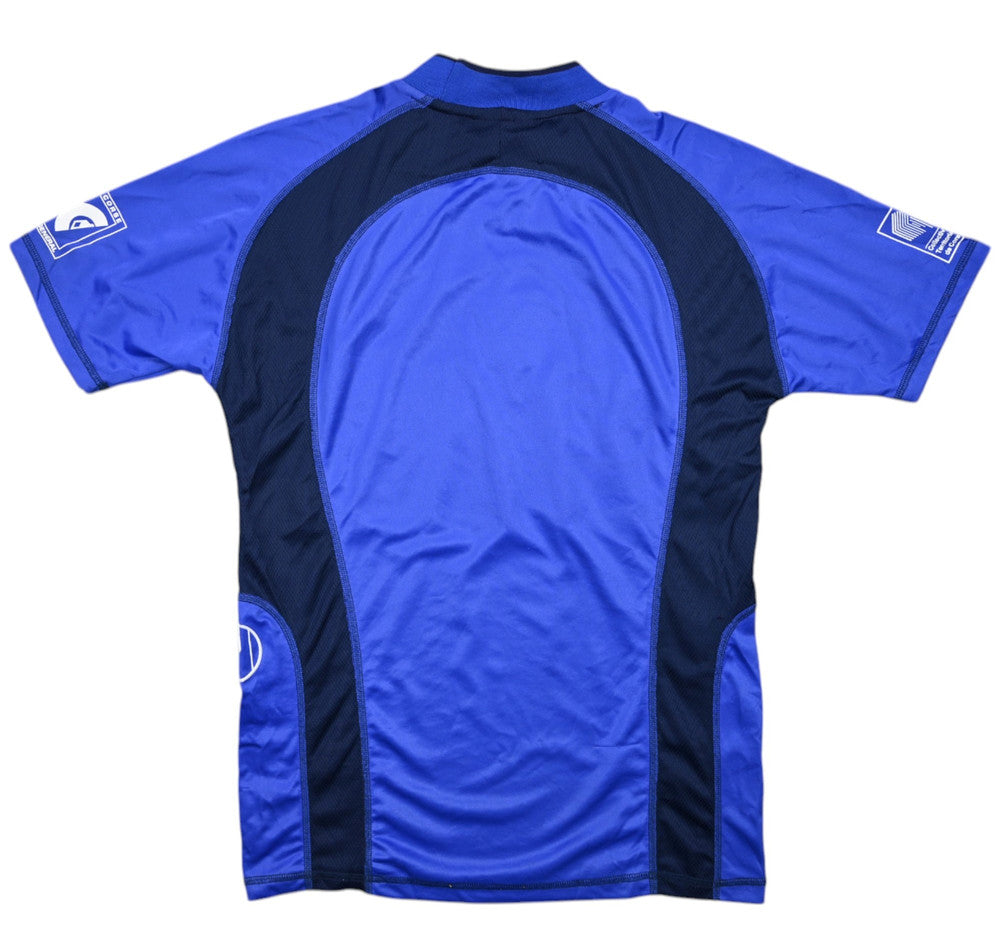 Maillot Bastia 2002-03 Domicile Uhlsport Nouvelles Frontières vintage
