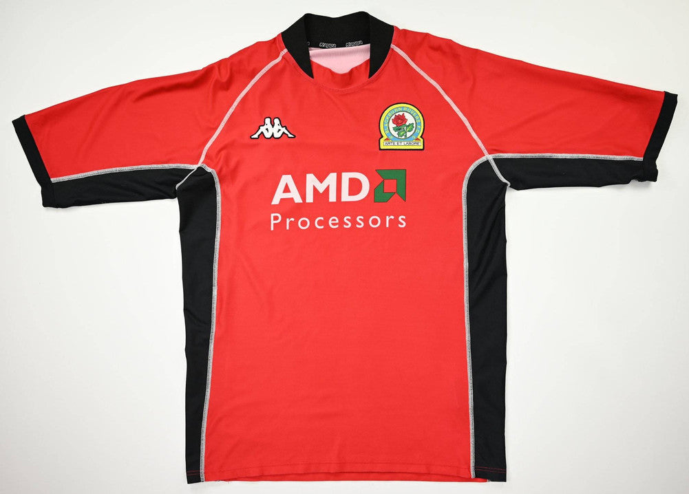 Maillot Blackburn Rovers 2002-03 Kappa AMD vintage taille L