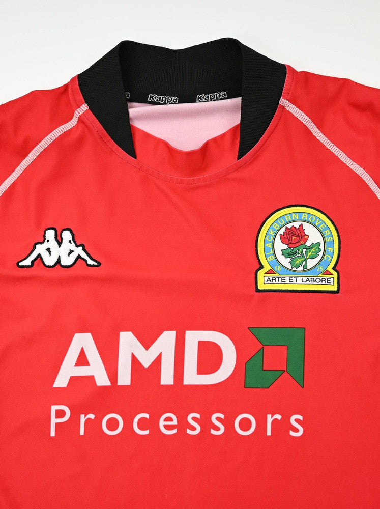 Maillot Blackburn Rovers 2002-03 Kappa AMD vintage taille L