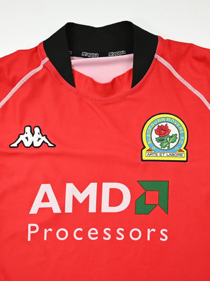 Maillot Blackburn Rovers 2002-03 Kappa AMD vintage taille L